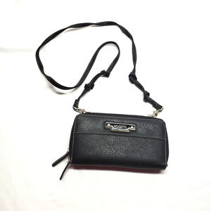 Rosetti Black Crossbody Wallet Vegan Leather NWOT
